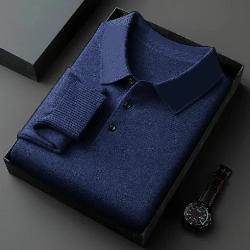 Riviera Knit Polo in Merino Silk - Image 6