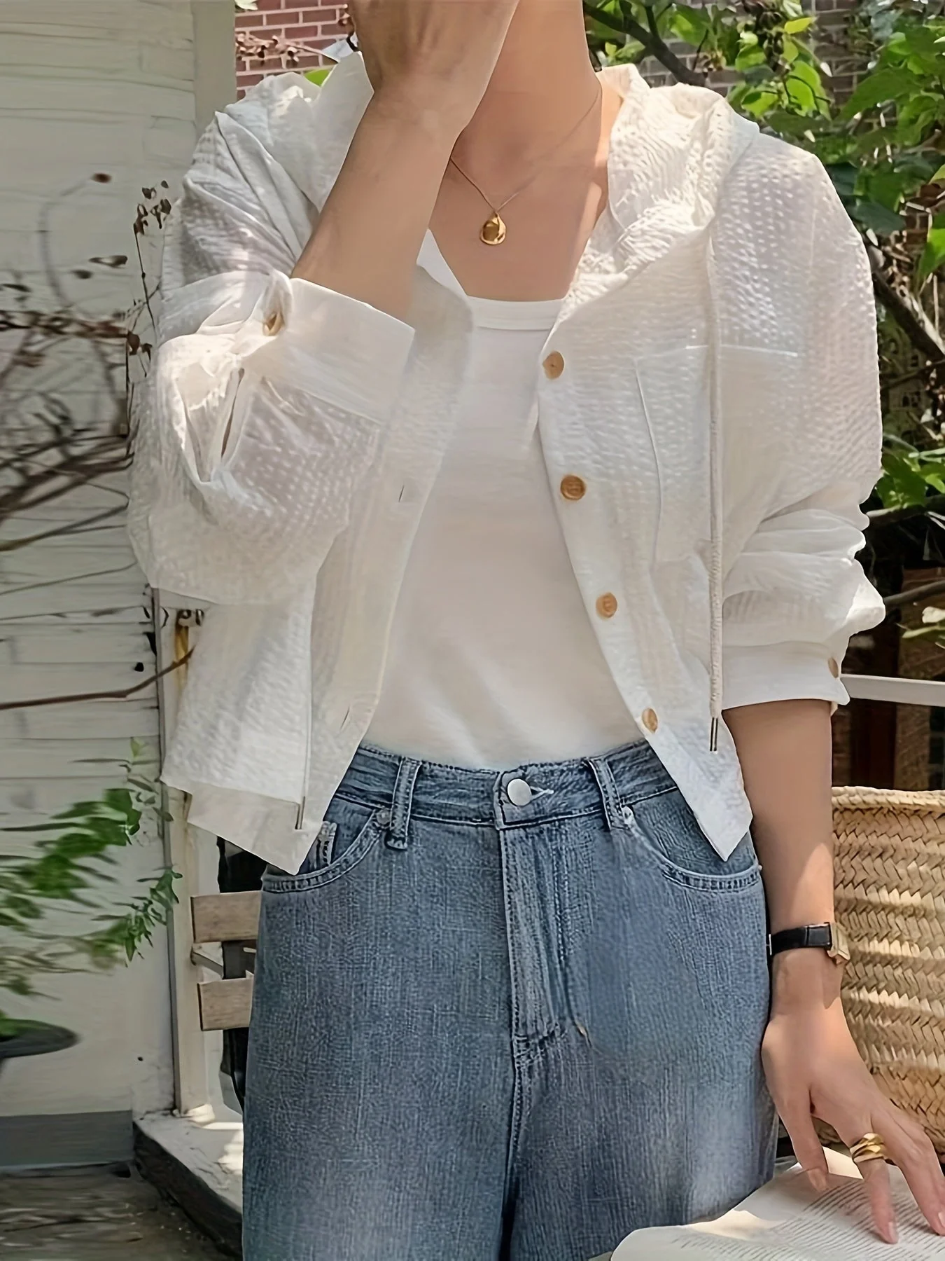 Riviera Stripe Cropped Jacket - Image 2