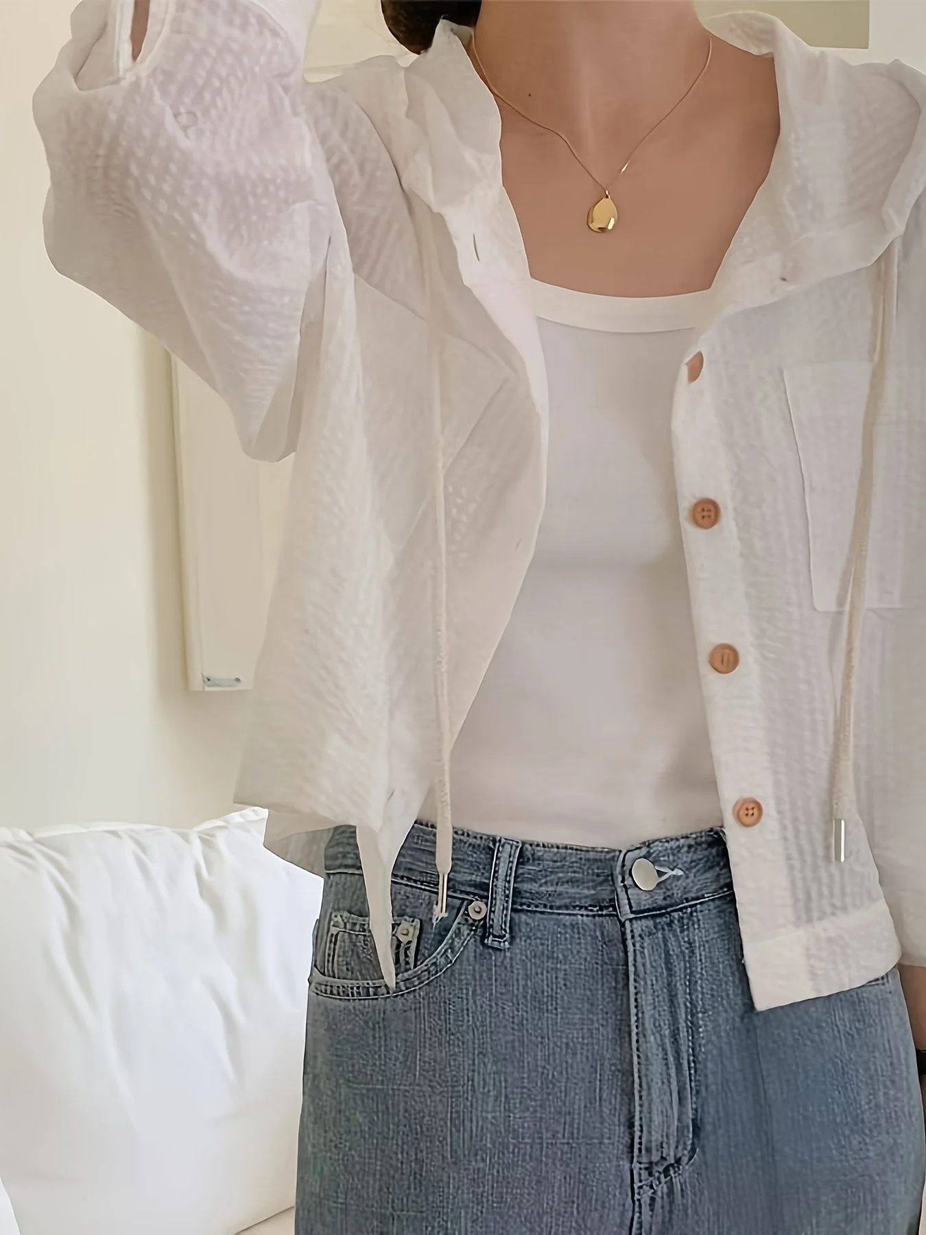 Riviera Stripe Cropped Jacket - Image 7