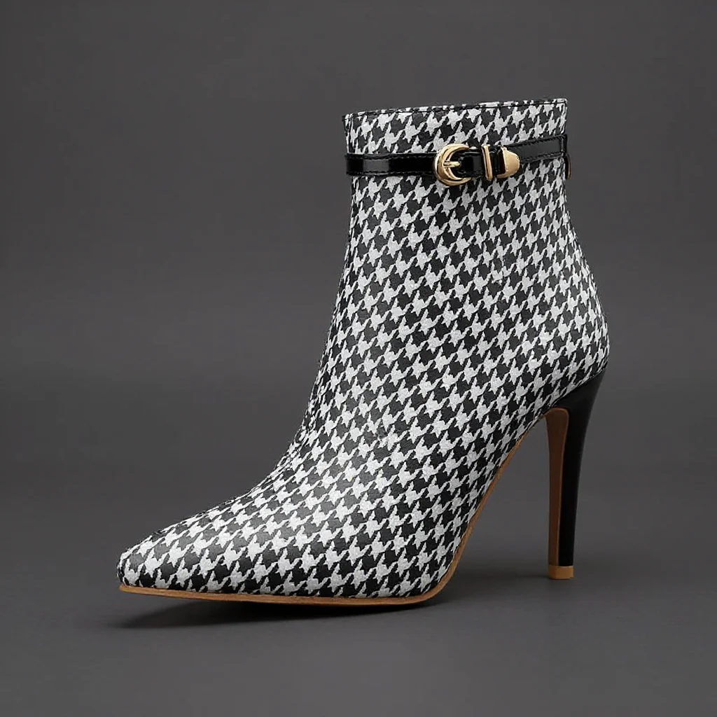 Savile Patterned Heel Boot - Image 3