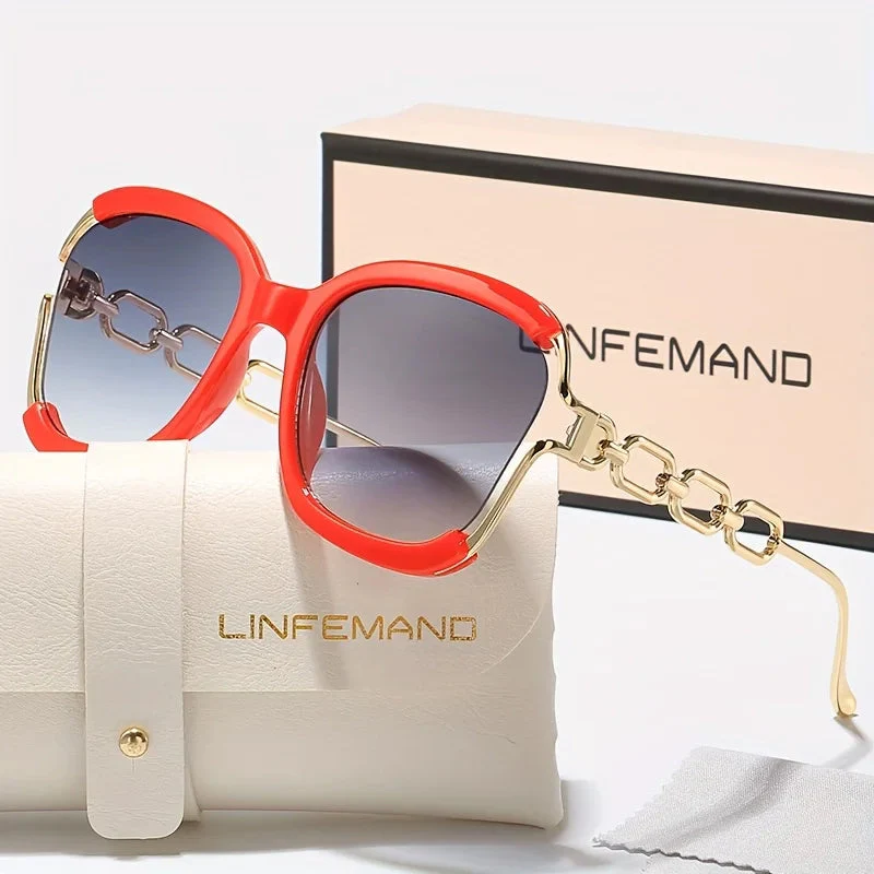 Soleil Chain-Link Gradient Frame Eyewear - Image 3