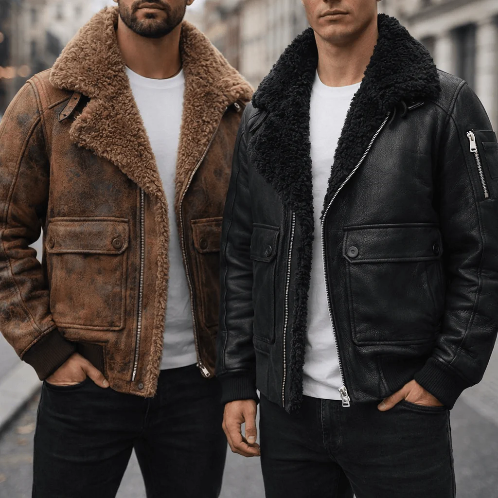 Squadron Leader Leather Jacket - Image 4