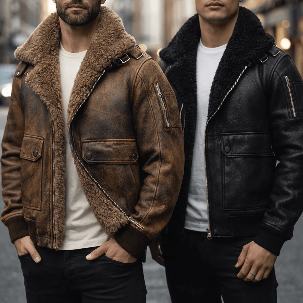 Squadron Leader Leather Jacket - Image 5