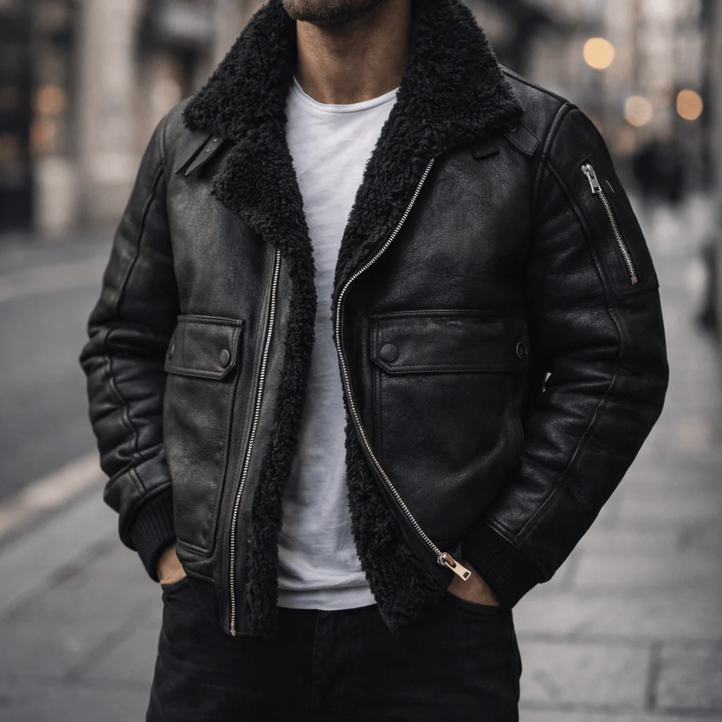 Squadron Leader Leather Jacket - Image 7