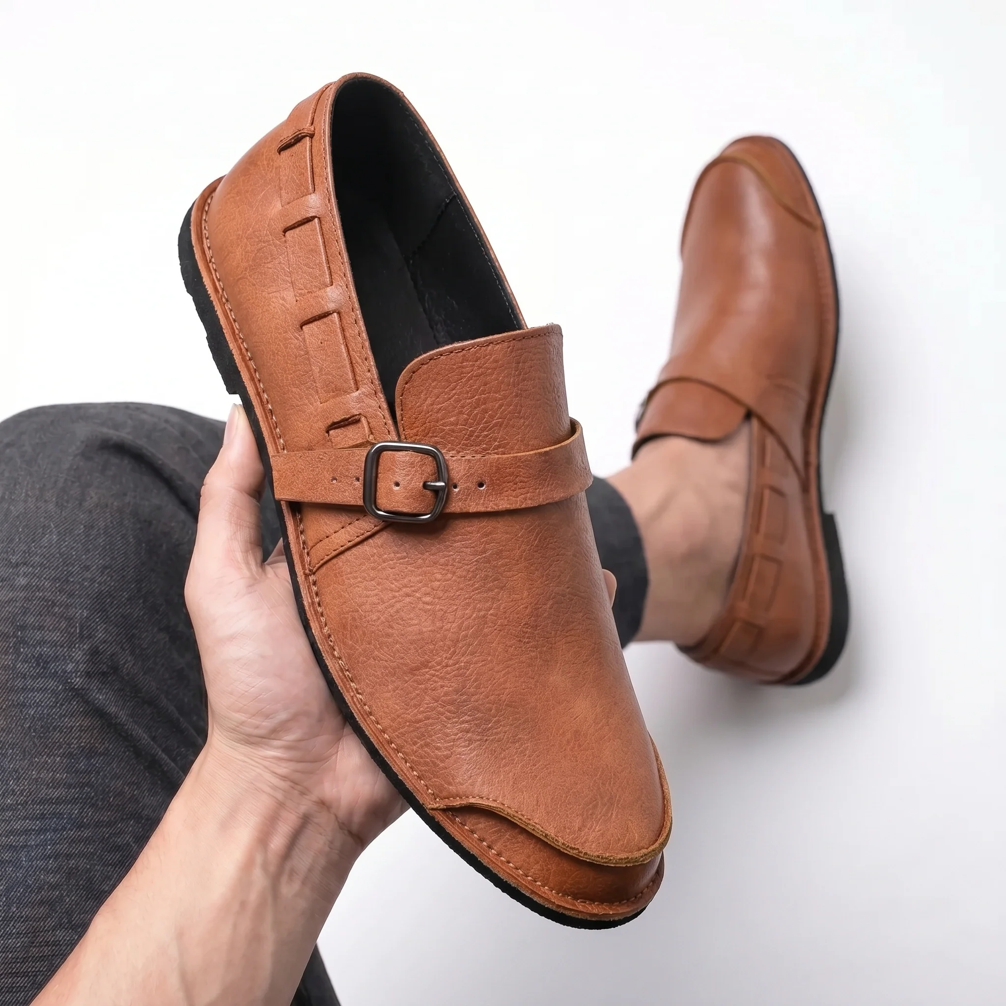 Strada Buckle Loafer - Image 4