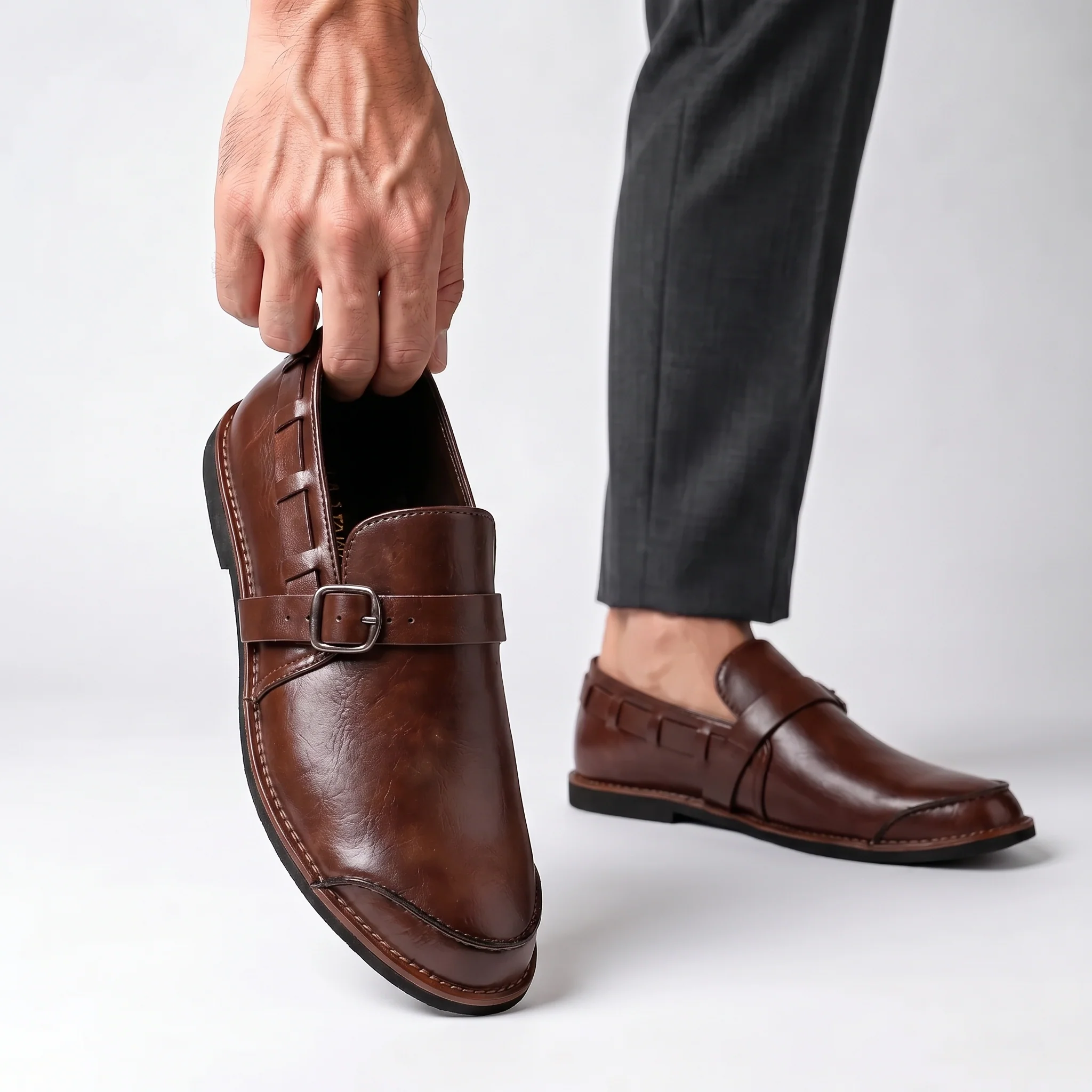 Strada Buckle Loafer - Image 7