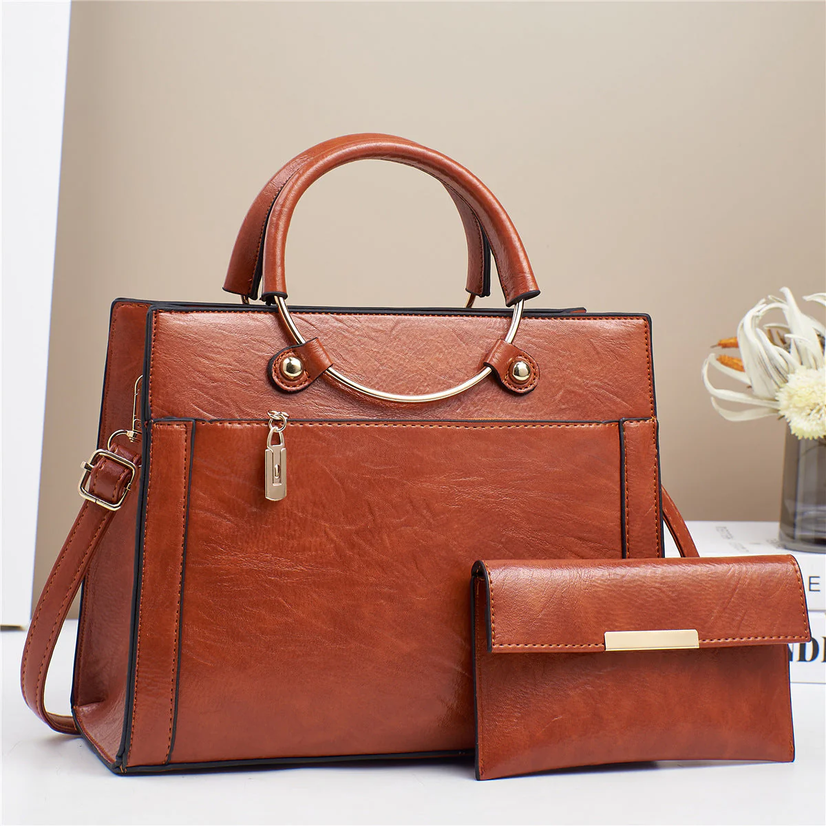 Structured Tote & Wallet Set - Image 5