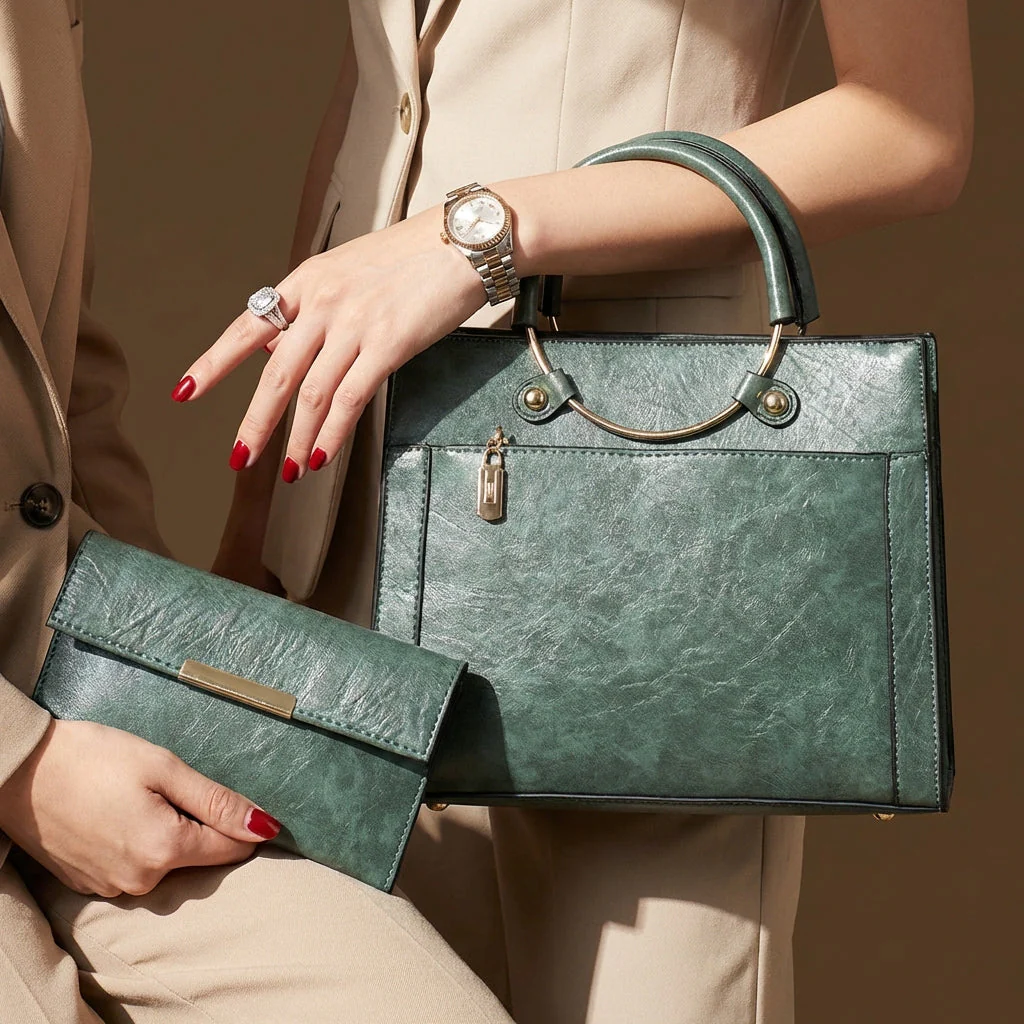 Structured Tote & Wallet Set - Image 6