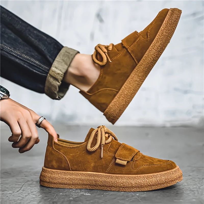Terracotta Suede Low-Top
