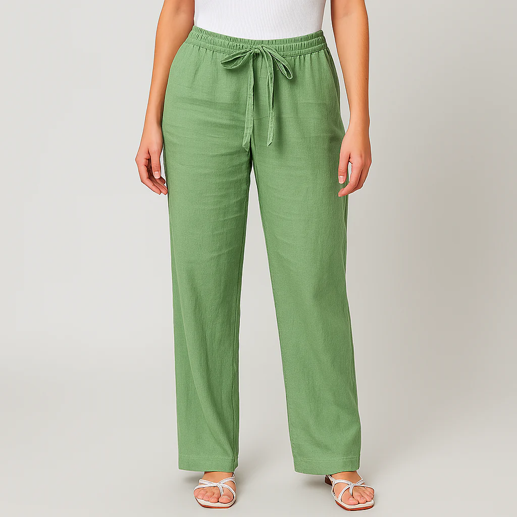 The Amalfi Wide-Leg Drawstring Pants - Image 2
