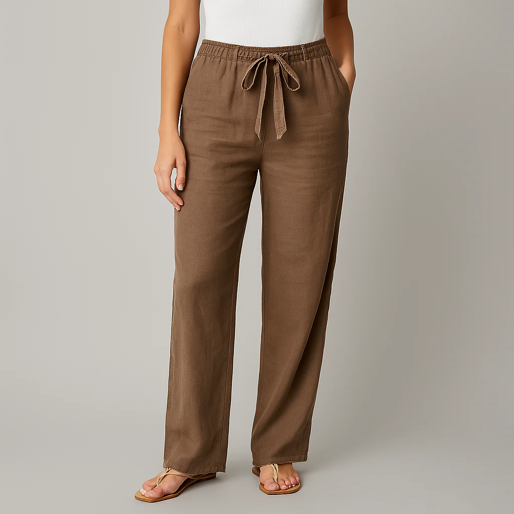 The Amalfi Wide-Leg Drawstring Pants - Image 3