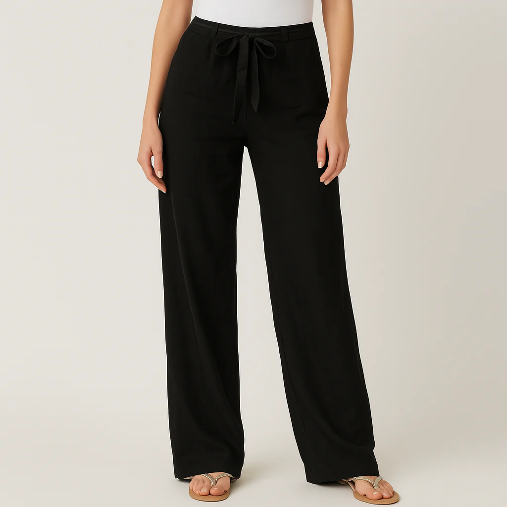 The Amalfi Wide-Leg Drawstring Pants - Image 4