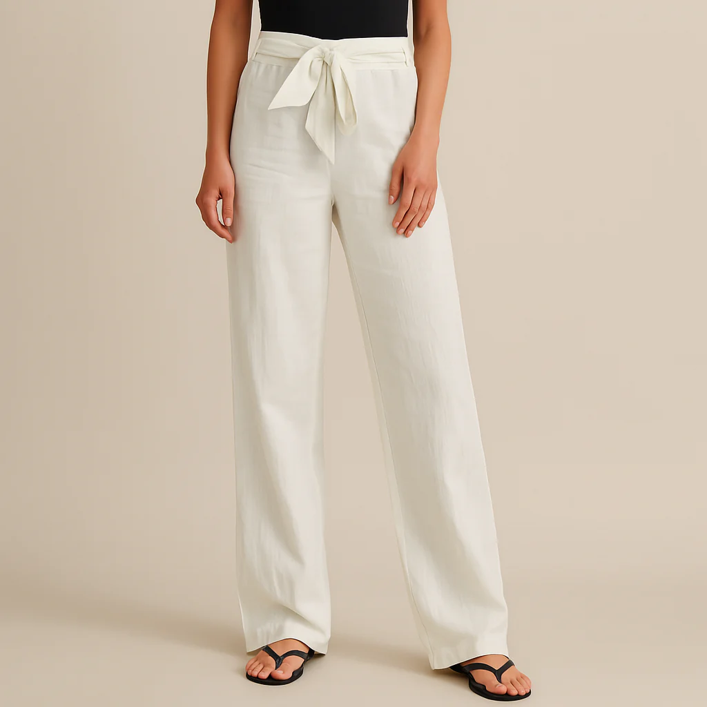The Amalfi Wide-Leg Drawstring Pants - Image 5