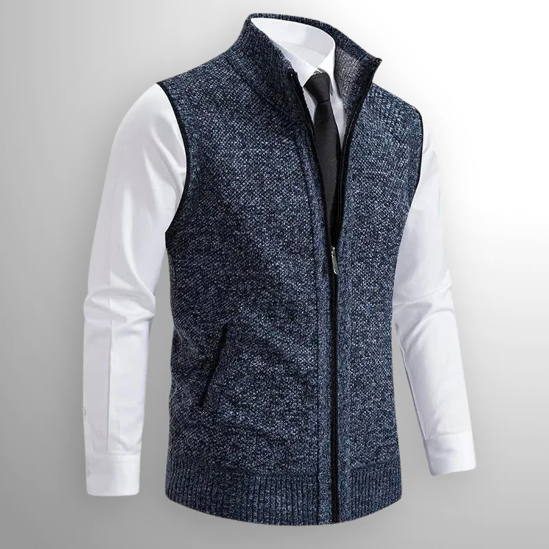 The Brompton Zip Sweater Vest - Image 3