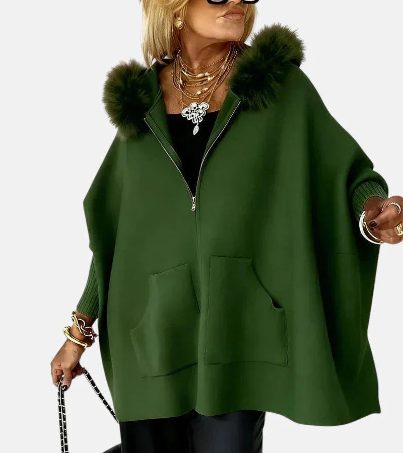 The Cashmere Hooded Cape Cardigan - Image 4