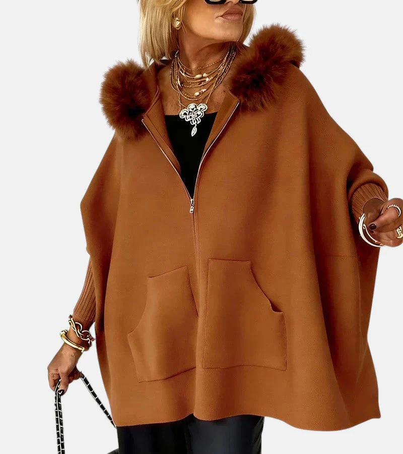 The Cashmere Hooded Cape Cardigan - Image 5