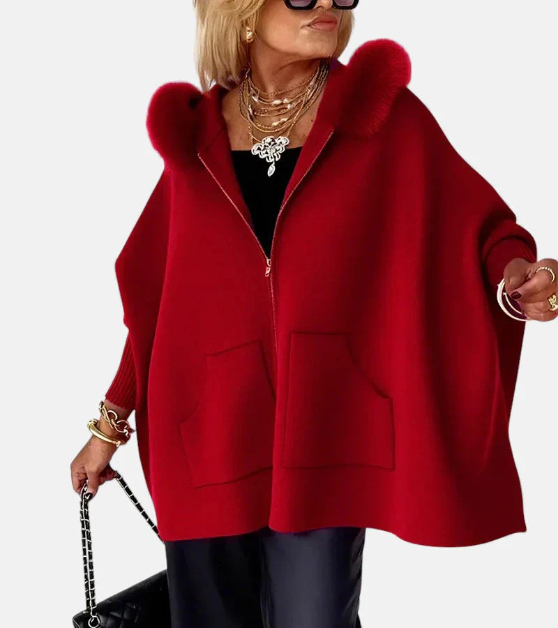 The Cashmere Hooded Cape Cardigan - Image 6