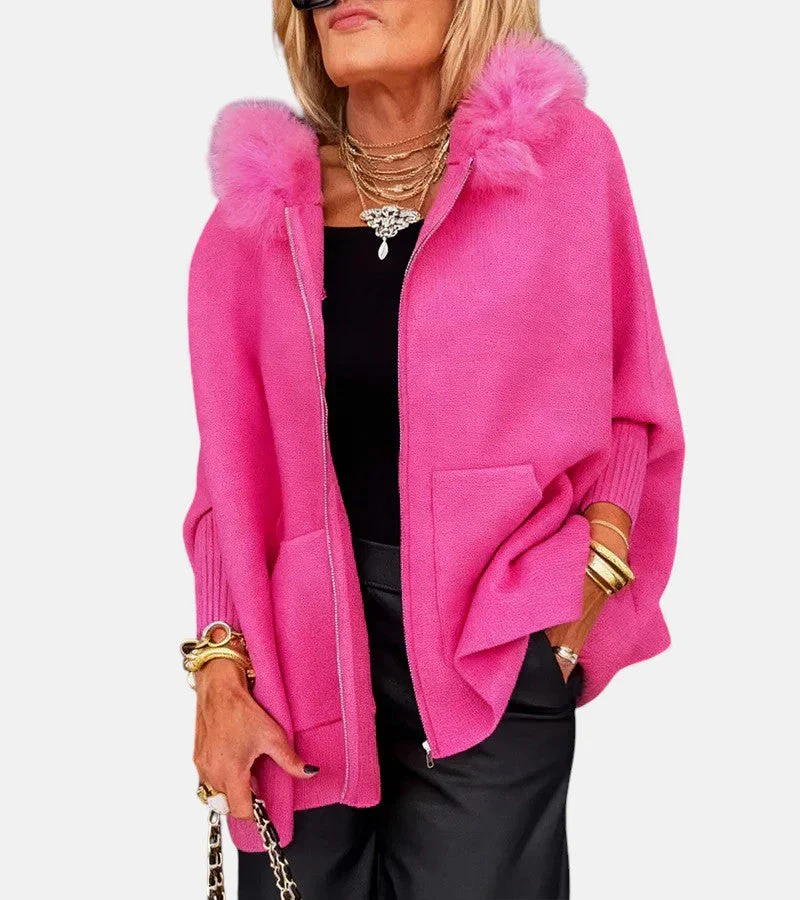 The Cashmere Hooded Cape Cardigan - Image 8