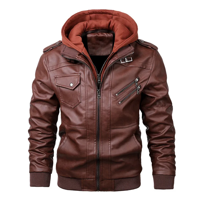 The Renegade Hooded Leather Jacket - Image 6