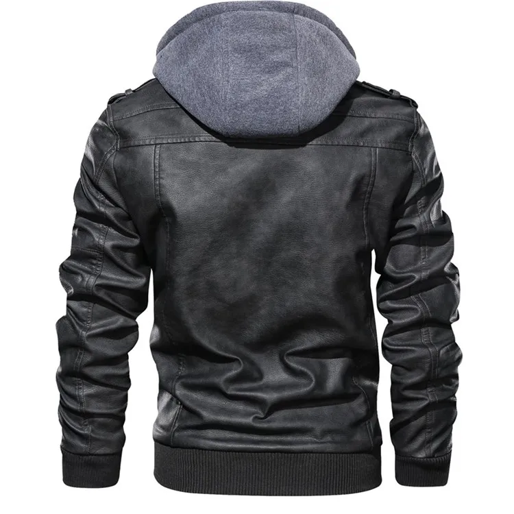The Renegade Hooded Leather Jacket - Image 7