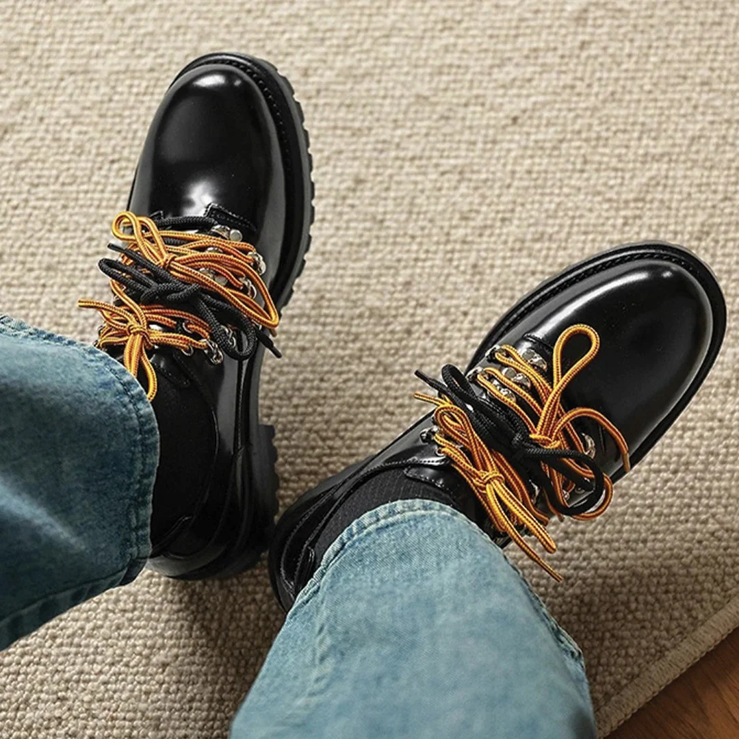 The Summit Lace-Up - Premium Leather & Rubber Sole - Image 3