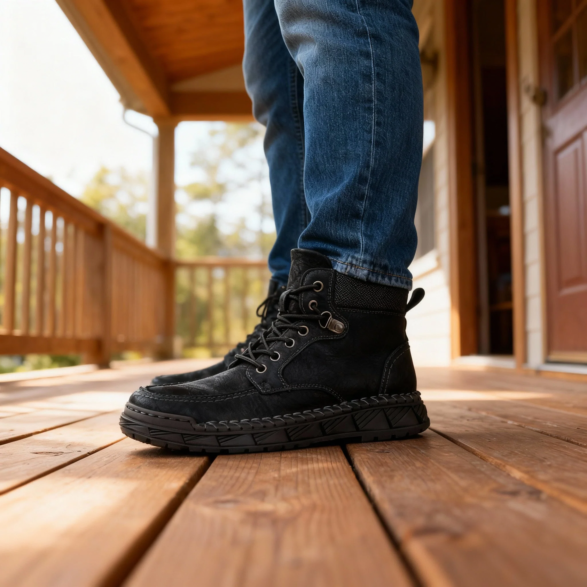 Trailmaster Leather Moc-Toe Boots - Image 10