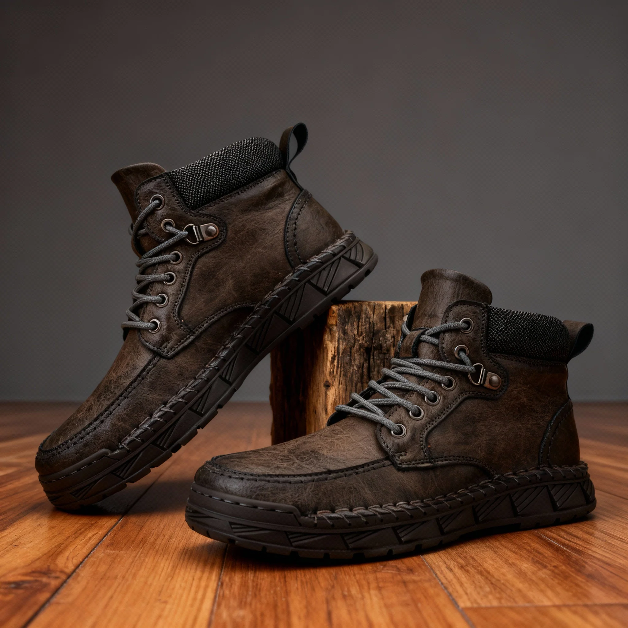 Trailmaster Leather Moc-Toe Boots - Image 3