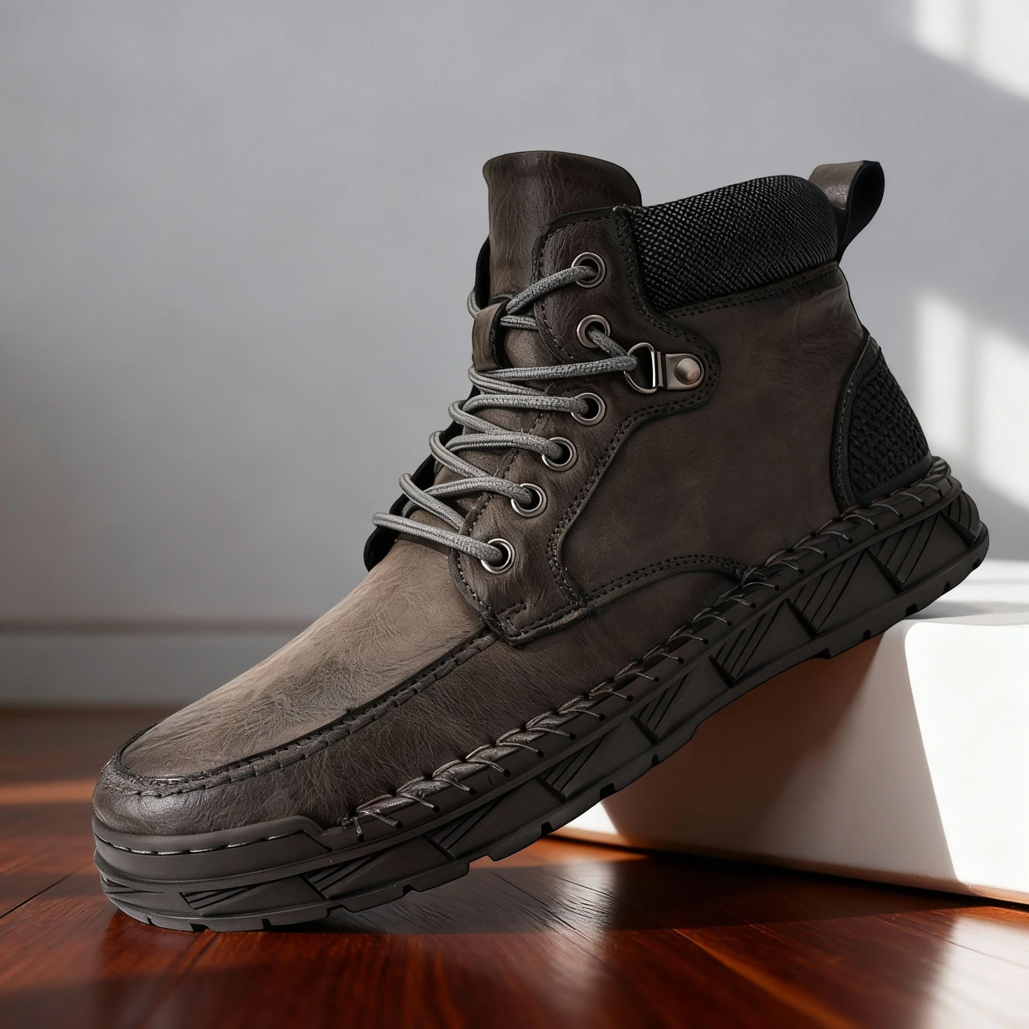 Trailmaster Leather Moc-Toe Boots - Image 7