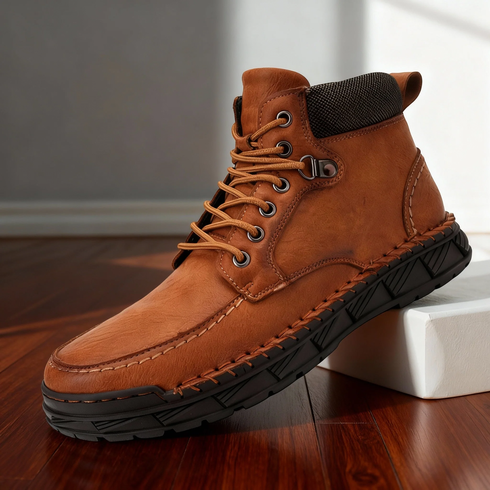 Trailmaster Leather Moc-Toe Boots - Image 8