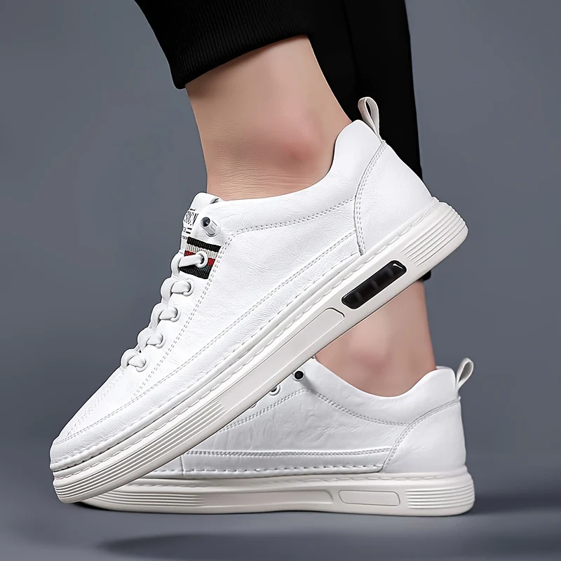 Tumbled Leather Stripe-Tab Sneakers - Image 16