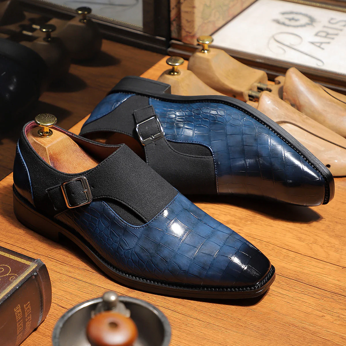 Valentini Signature Buckle Italian Loafers