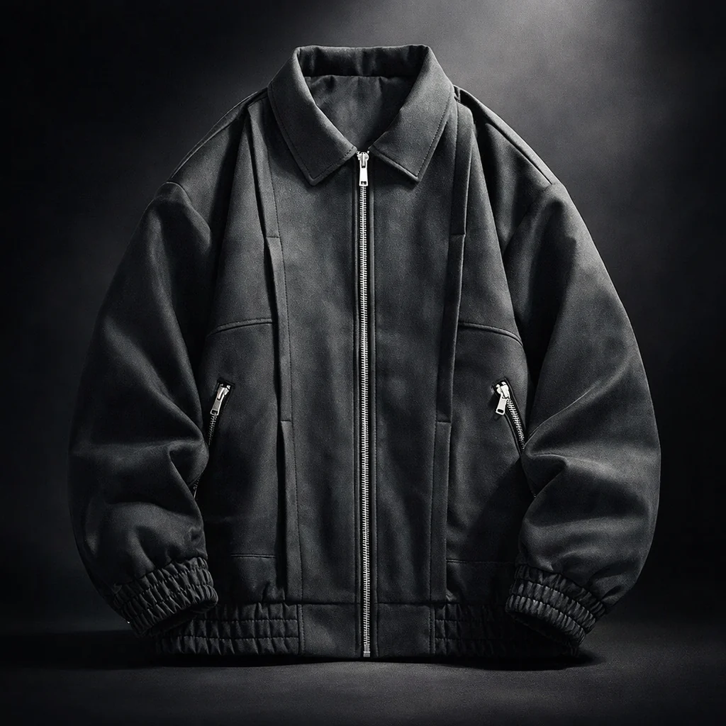 Vintage-Washed Suede Jacket - Image 2